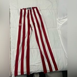 Adidas Authentic Indiana university candy stripe warm up pants